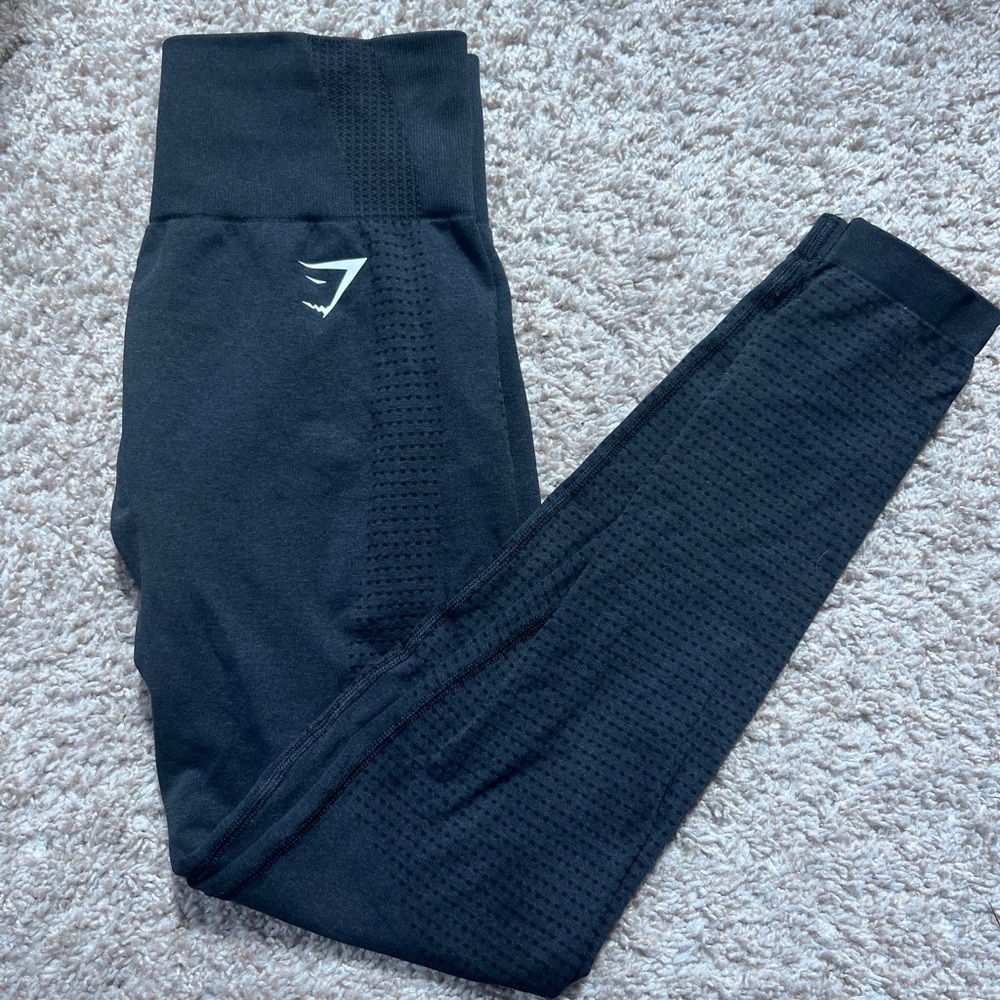 GYMSHARK VITAL 2.0 LEGGINGS BLACK MARL